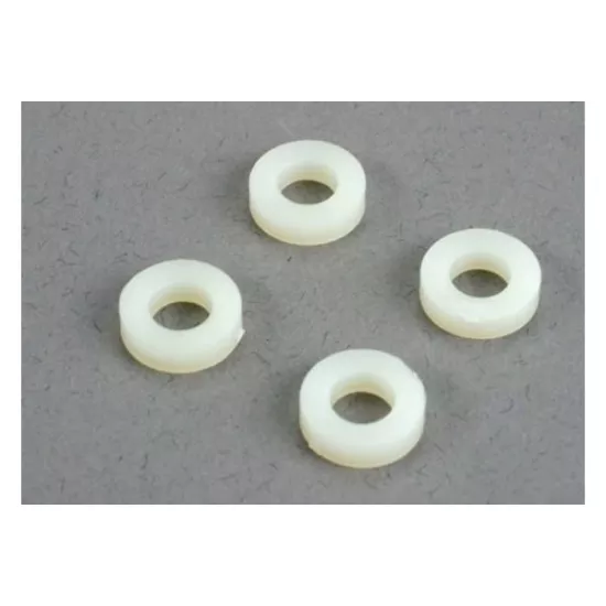 Spacers, plastic, 5x10x2 (Monster Buggy front arms), TRX6132