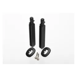 Body mount posts (2)/ body post pivot (2)/ screw pins, 2.5x1