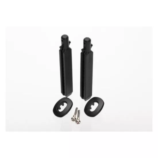 Body mount posts (2)/ body post pivot (2)/ screw pins, 2.5x1, TRX6416
