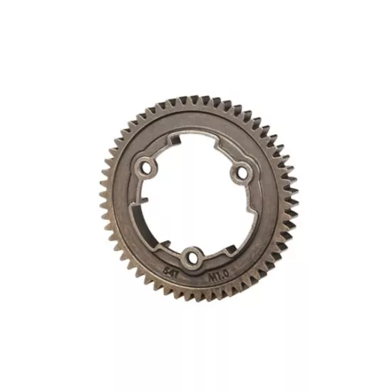 SPUR GEAR, 54-TOOTH, STEEL    (1.0 metric pitch)