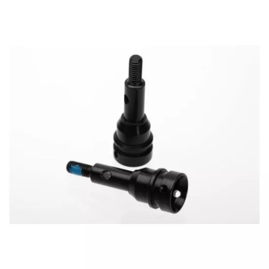 Stub axle, front, 6mm (steel-splined constant-velocity driv, TRX6454