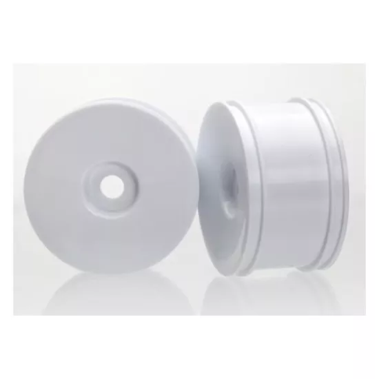 Wheels, dished (white, dyeable) (rear) (2), TRX6472