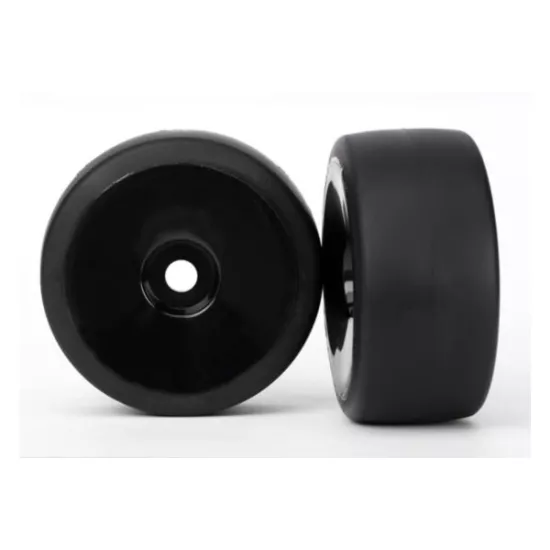 Tires & wheels, assembled, glued (black, dished wheels, slic