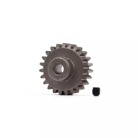 Gear, 23-T pinion (1.0 metric pitch) (fits 5mm shaft)/ set screw (for use only with steel spur gears)