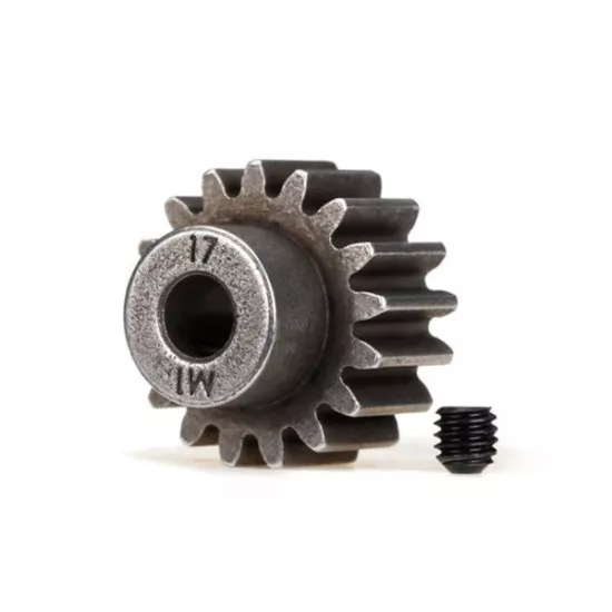 Gear, 17-T pinion (1.0 metric compatible with steel spur gea, TRX6490X