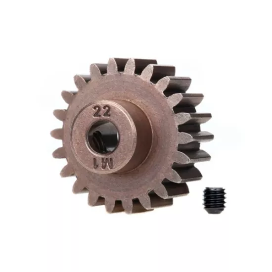 Gear, 22-T pinion (1.0 metric pitch) (fits 5mm shaft)/ set s, TRX6495X