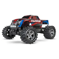 Traxxas Stampede 4x4 XL5 inc LED verlichting, batterij en 12v lader (Rood)