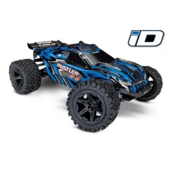 Rustler 4X4 1/10-scale 4WD Stadium Truck blauw met accu en 12v lader