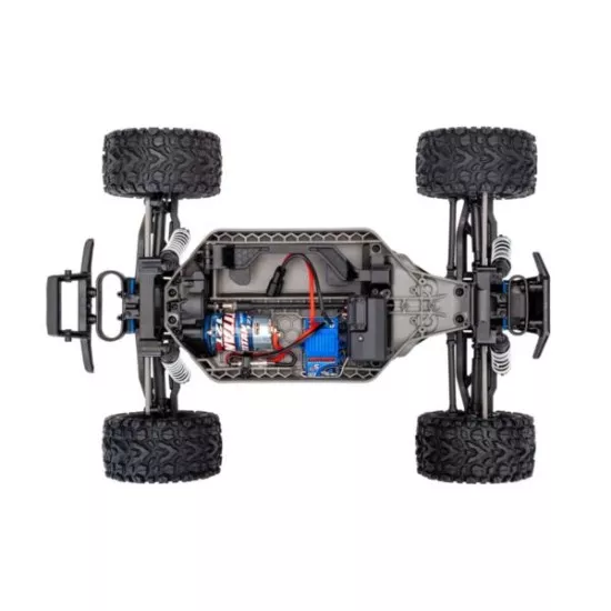 Rustler 4X4 1/10-scale 4WD Stadium Truck blauw met accu en 12v lader
