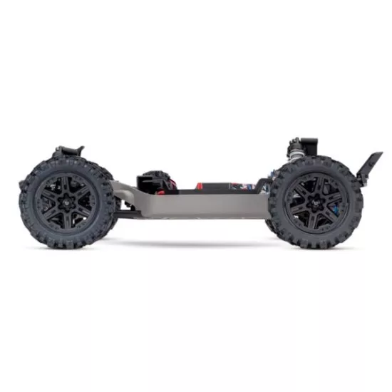 Rustler 4X4 1/10-scale 4WD Stadium Truck blauw met accu en 12v lader