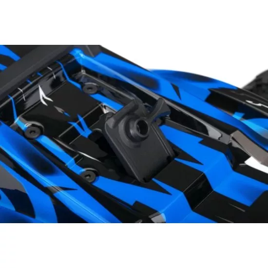 Rustler 4X4 1/10-scale 4WD Stadium Truck blauw met accu en 12v lader