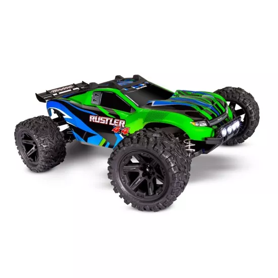 Traxxas Rustler 4x4 XL5 inc LED verlichting, batterij en 12v lader (Groen)