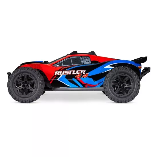 Traxxas Rustler 4x4 XL5 inc LED verlichting, batterij en 12v lader (Rood)