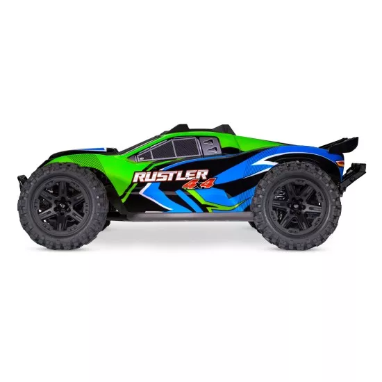 Traxxas Rustler 4x4 XL5 inc LED verlichting, batterij en 12v lader (Groen)