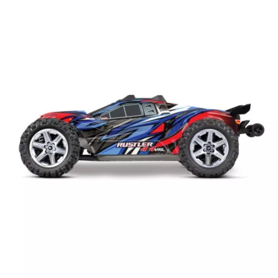 Rustler 4X4 1op10-scale 4WD Stadium Truck met TSM blauw