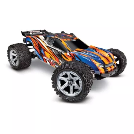 Rustler 4X4 1op10-scale 4WD Stadium Truck met TSM oranje