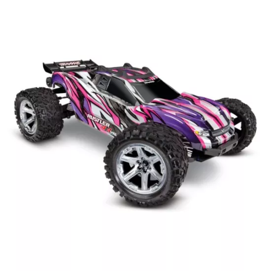 Rustler 4X4 1op10-scale 4WD Stadium Truck met TSM roze