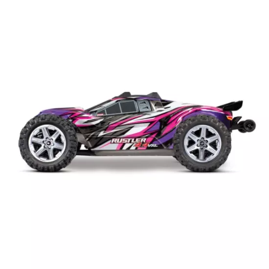 Rustler 4X4 1op10-scale 4WD Stadium Truck met TSM roze