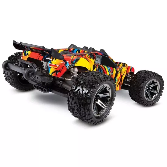 Rustler 4X4 1op10-scale 4WD Stadium Truck met TSM Solar flare