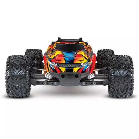 Rustler 4X4 1op10-scale 4WD Stadium Truck met TSM Solar flare
