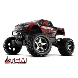  Traxxas Stampede 4x4 VXL rood 1/10 brushless zonder accu en lader