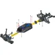  Traxxas Stampede 4x4 VXL rood 1/10 brushless zonder accu en lader