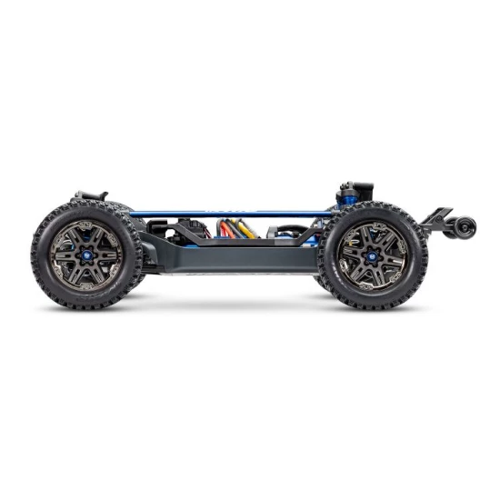 Rustler 4X4 Ultimate 1op10-scale 4WD Stadium Truck met TSM blauw