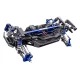 Rustler 4X4 Ultimate 1op10-scale 4WD Stadium Truck met TSM blauw