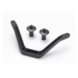 Body mount (1)/ body mount post (2) (front)