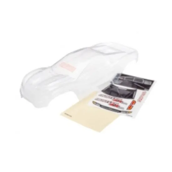 Traxxas body Rustler 4X4 clear requires painting window grill lights decal sheet