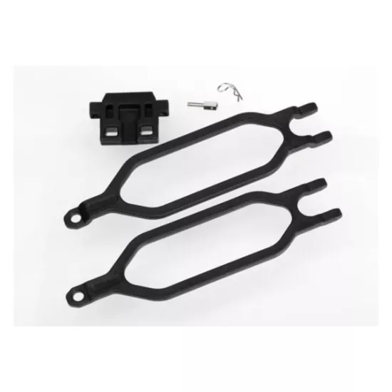 Hold down, battery (2)/ hold down retainer/ battery post/ an, TRX6727