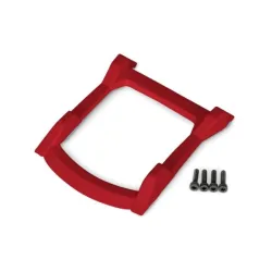 Skid plate, roof (body)/ 3x12mm CS (4) RED, TRX6728R