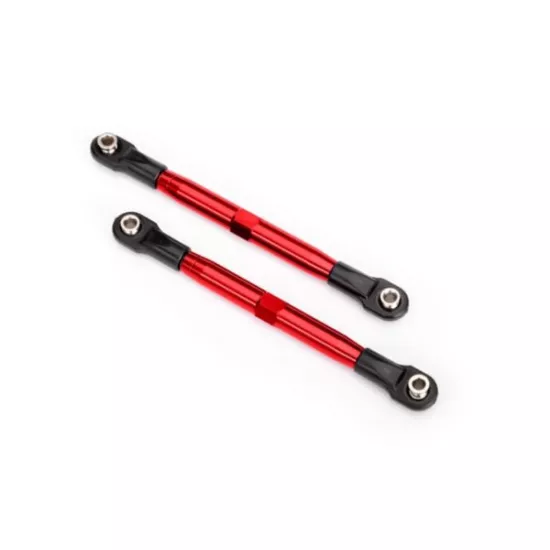 Toe links (TUBES red-anodized, 7075-T6 aluminum, stronger than titanium) (87mm)