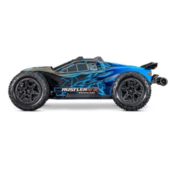 Traxxas Rustler 4X4 HD VX3 Brushless, Blauw