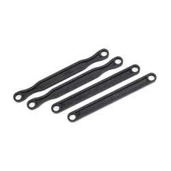 Camber link set (plastic/ non-adjustable) (front &rear) (black)