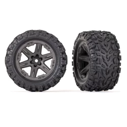 Tires & wheels, assembled, glued (2.8') (RXT gray wheels, Talon EXT tires, foam inserts) (4WD electric front/rear, 2WD electric front only) (2) (TSM rated)