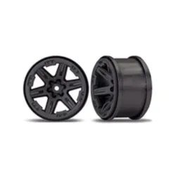 Wheels, Rustler 4X4 2.8 (black) (2)