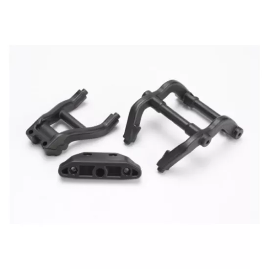 Wheelie bar mounts/ rear skidplate (black)