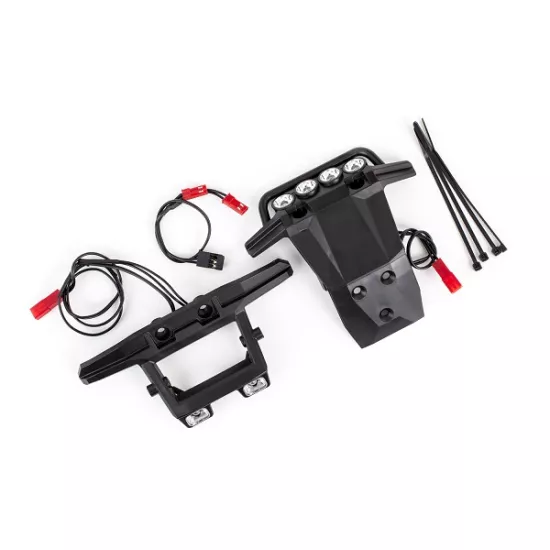 LED light set, complete (includes front and rear bumpers with LED light bar, rear LED harness, & BEC Y-harness) (fits 4WD Rustler)