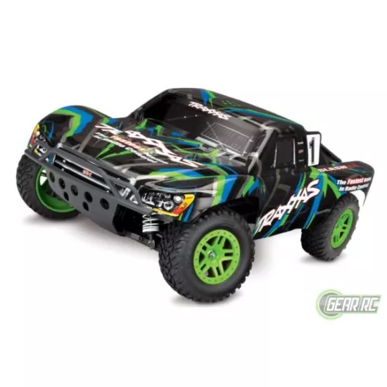 Slash 1/10 Scale 4X4 Short Course Racing Truck groen met accu en 12v lader