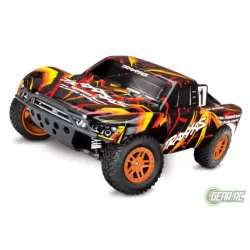 Slash 1/10 Scale 4X4 Short Course Racing Truck oranje met accu en 12v lader