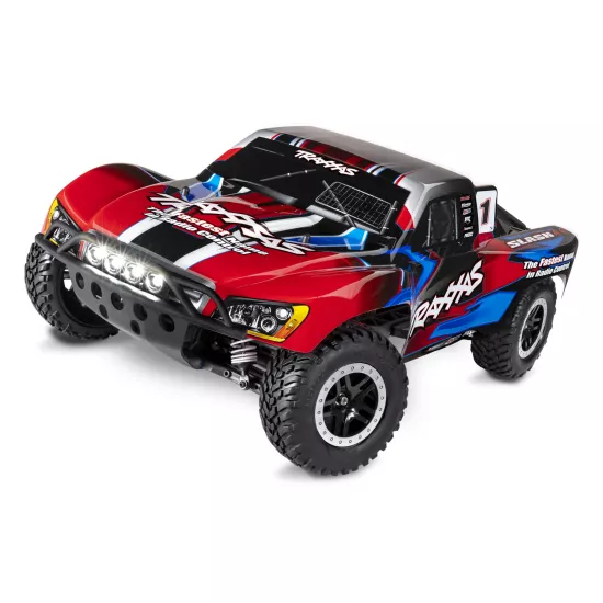 Traxxas Slash 4x4 XL5 inc LED verlichting, batterij en 12v lader (Rood)