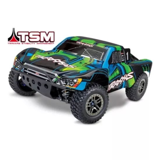 Traxxas slash 4X4 Ultimate TSM groen zonder batterij en lader