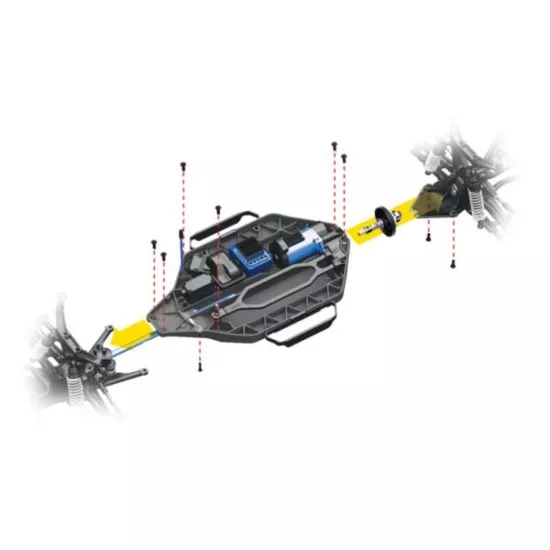 Traxxas Slash vxl 4x4 TQi  rood zonder batterij en lader