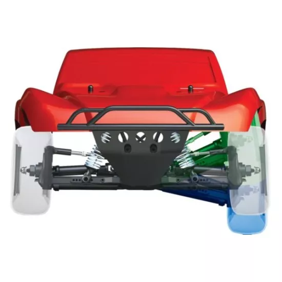 Traxxas Slash vxl 4x4 TQi  rood zonder batterij en lader