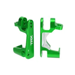 Caster blocks (c-hubs), aluminum, left & right (green-anodize
