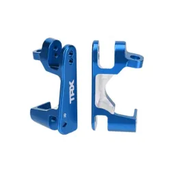 Caster blocks (c-hubs), aluminum, left & right (blue-anodize, TRX6832X