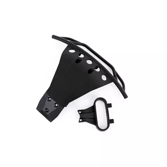 Bumper, front / bumper support (fits 4WD Slash) (for LED light kit installation)