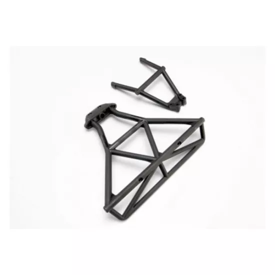 Bumper, rear/ bumper mount, rear (black)