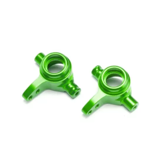 Steering blocks, 6061-T6 aluminum, left & right (green-anodize